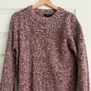 Barely worn. Jcrew burgundy marbled sweater